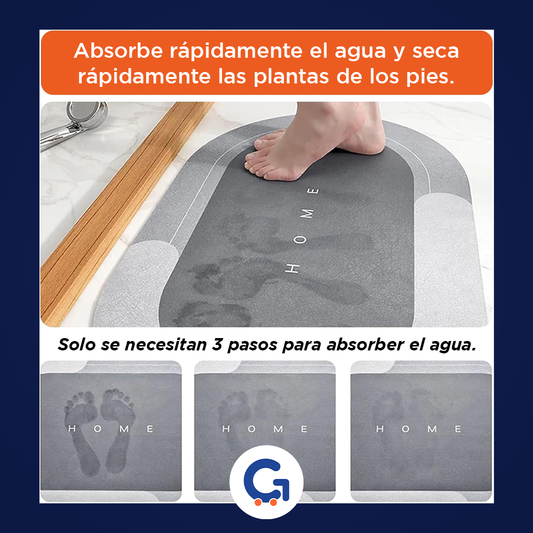 Alfombra Absorbente Antideslizante – Baño Elegante y Seguro