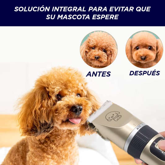Cortapelos eléctrico para perros y gatos – Recargable y silencioso 🐶🐾