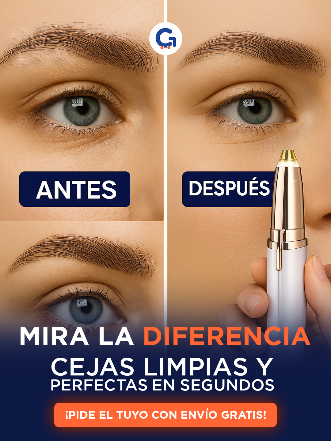Removedor de Cejas - Cejas limpias en segundos, sin dolor en casa